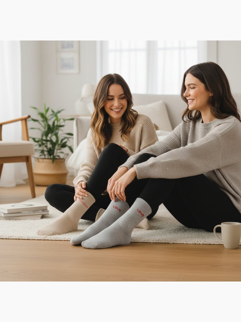 Chaussettes à paillettes Femme Message Humoristique Pack de 2 Paires Argent - Kiabi