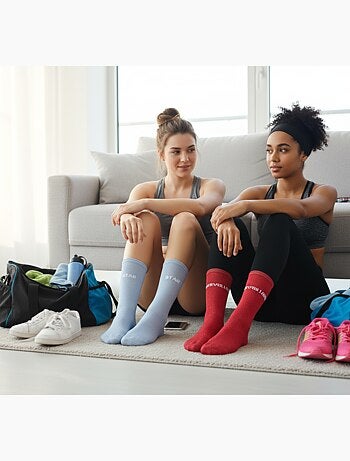 Chaussettes à paillettes Femme Message Humoristique Pack de 2 Paires