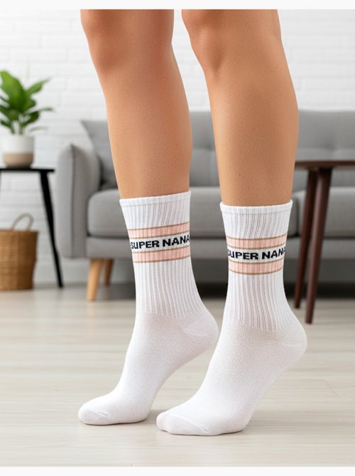 Chaussettes à paillettes Femme Message Humoristique Pack de 4 Paires - Kiabi
