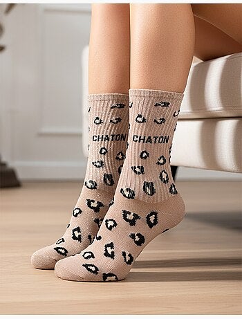 Chaussettes à paillettes Femme Message Humoristique Pack de 4 Paires