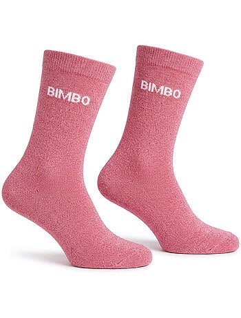 Chaussettes à paillettes Femme Message Humoristique