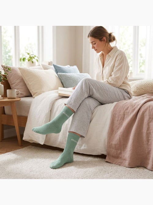 Chaussettes à paillettes Femme Message Humoristique - Kiabi