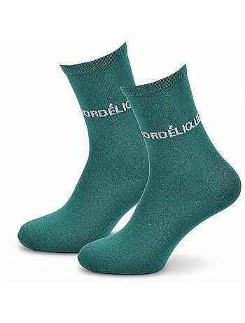 Chaussettes à paillettes Femme Message Humoristique