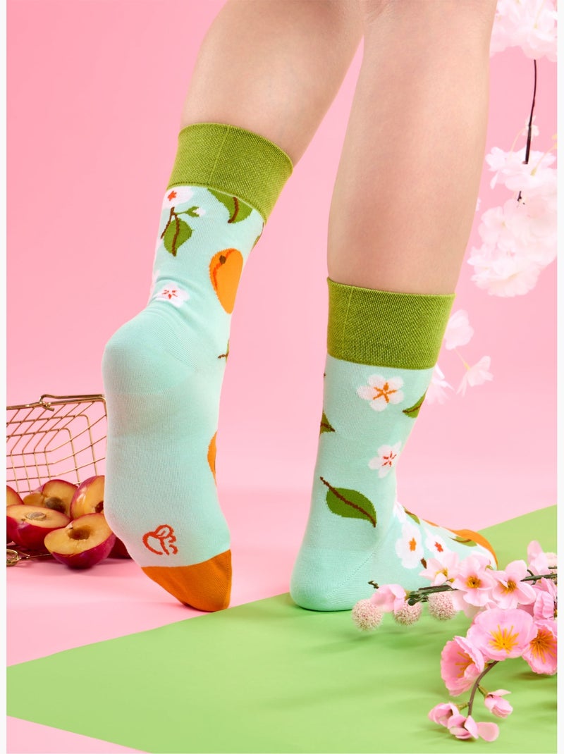 Chaussettes Abricots Turquoise - Kiabi