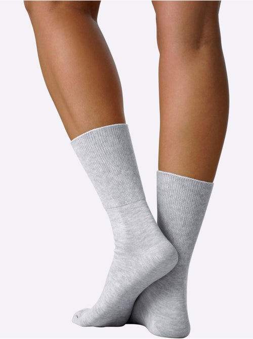 Chaussettes Adapté Pieds Sensibles - Taille Standard - Witt - Lot de 5 - Kiabi
