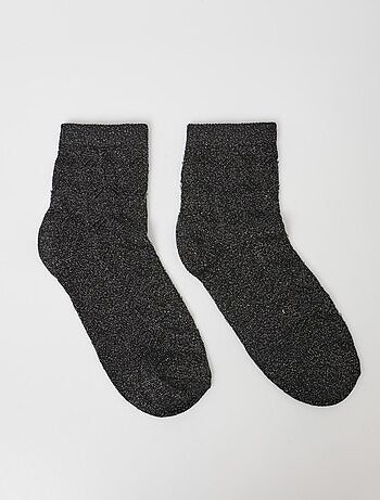 Chaussettes ajourées chevrons, métallisées - AFIBEL