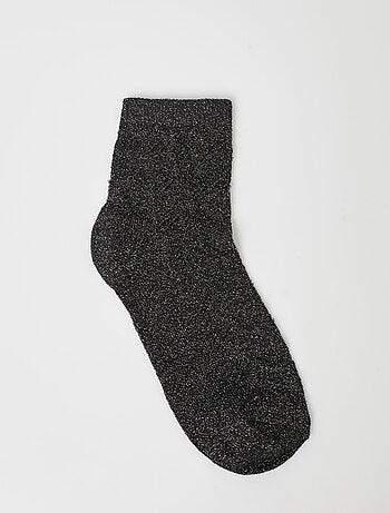 Chaussettes ajourées chevrons, métallisées - AFIBEL