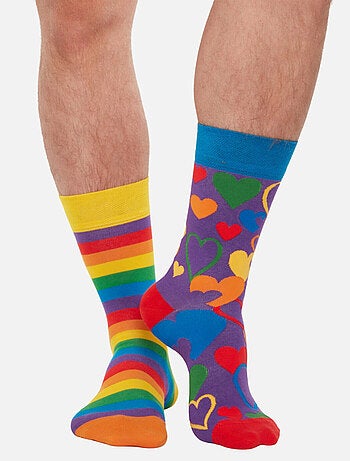Chaussettes Amours Arc-en-ciel