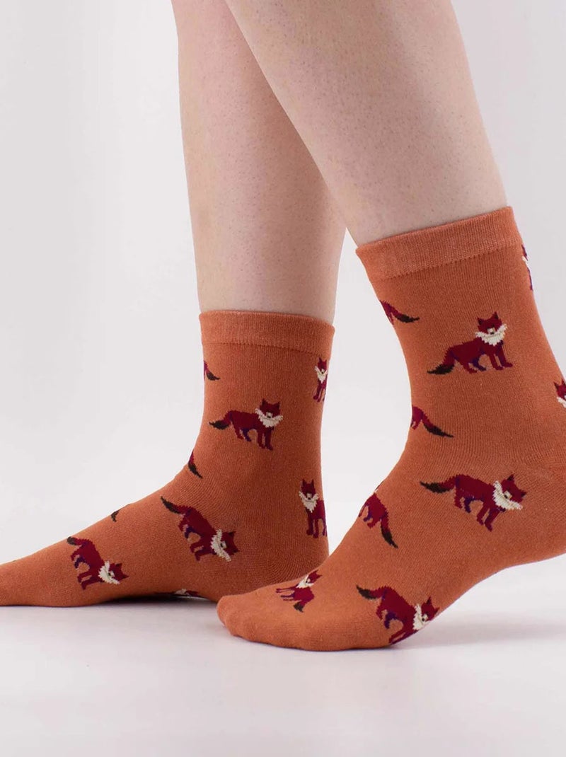 Chaussettes Animaux Longue | Titeschaussettes Orange - Kiabi