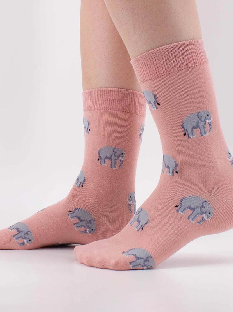 Chaussettes Animaux Longue | Titeschaussettes Rose - Kiabi