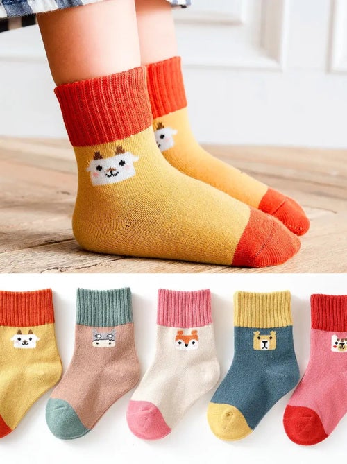 Chaussettes Animaux Longues enfant (Lot x5) | Titeschaussettes - Kiabi
