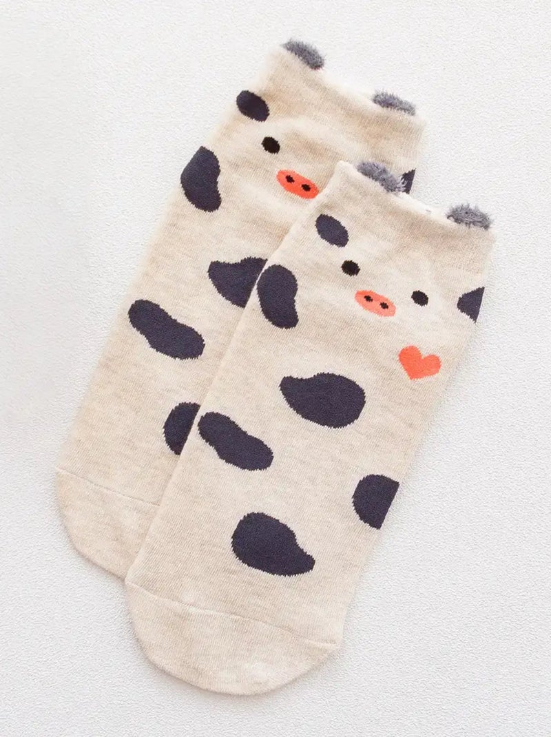 Chaussettes Animaux Oreilles Gris - Kiabi