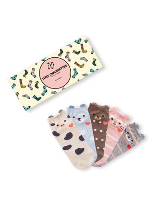 Chaussettes Animaux Oreilles (Lot x5) | Titeschaussettes