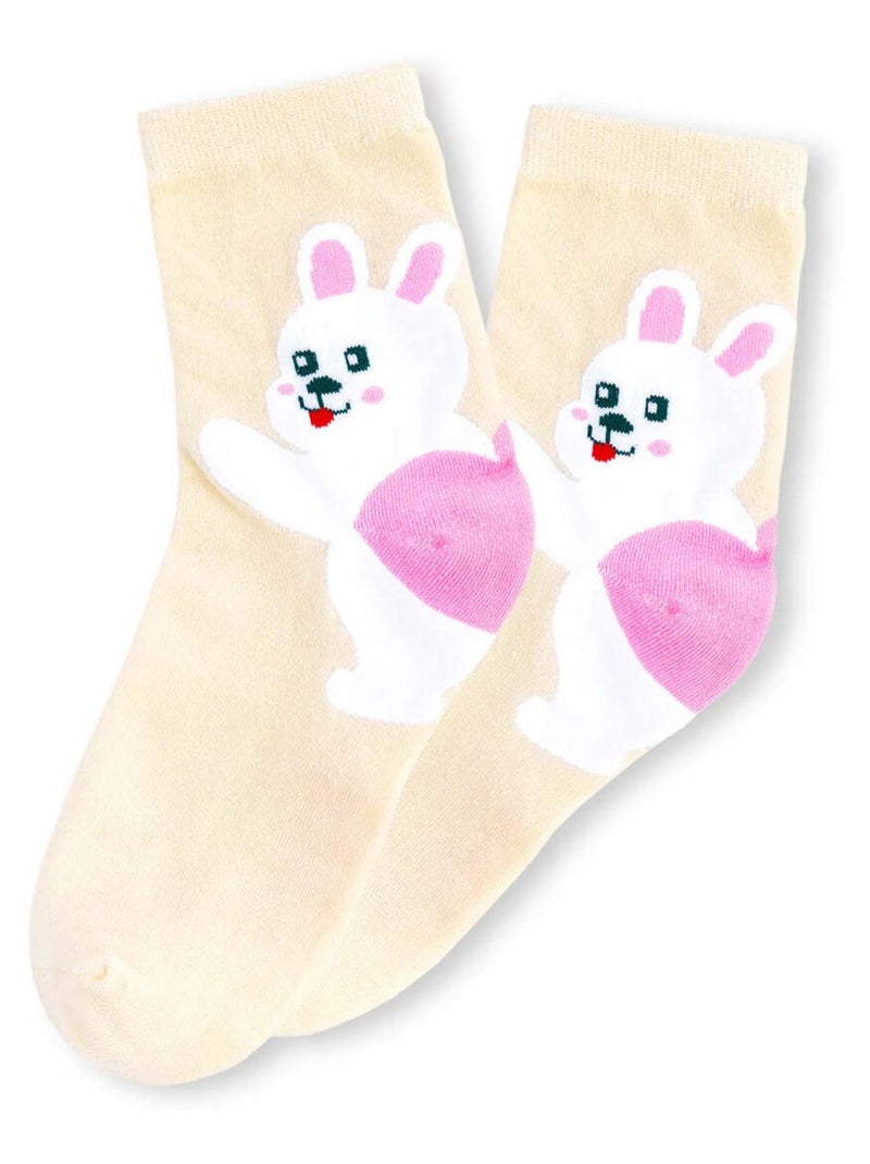 Chaussettes Animaux Talon | Titeschaussettes Beige - Kiabi