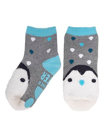 Chaussettes anti-dérapantes basses avec picots enfant Isotoner