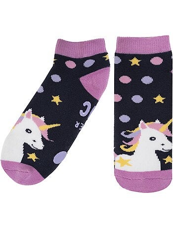 Chaussettes anti-dérapantes coton, picots antidérapants bébé fille isotoner