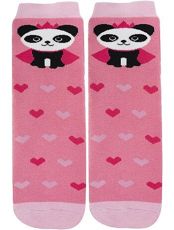 Chaussettes anti-dérapantes coton, picots antidérapants bébé fille isotoner