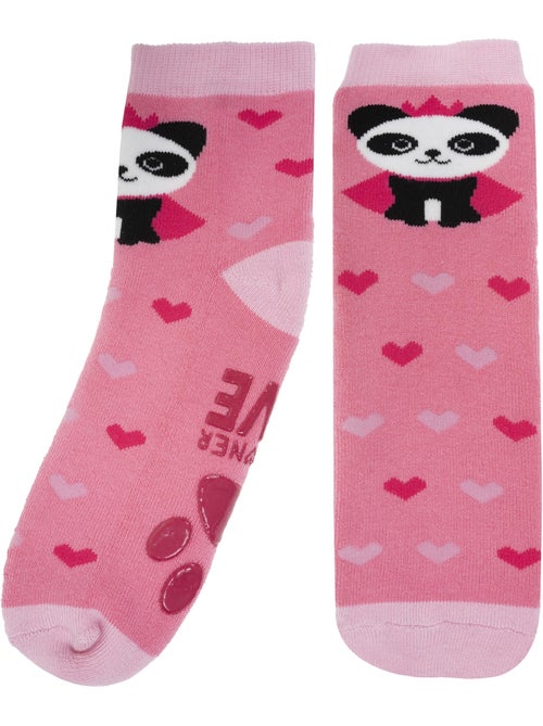 Chaussettes anti-dérapantes coton, picots antidérapants bébé fille isotoner - Kiabi