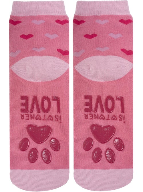 Chaussettes anti-dérapantes coton, picots antidérapants bébé fille isotoner - Kiabi