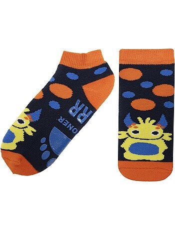 Chaussettes anti-dérapantes coton, picots antidérapants bébé garçon isotoner