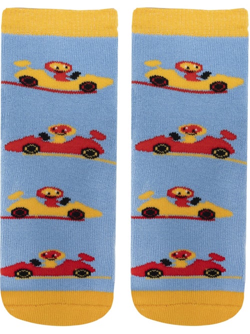 Chaussettes anti-dérapantes coton, picots antidérapants bébé garçon isotoner - Kiabi