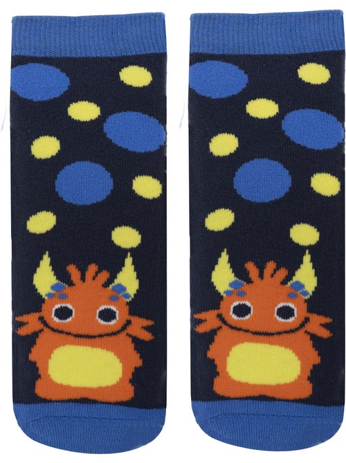 Chaussettes anti-dérapantes coton, picots antidérapants garçon isotoner - Kiabi