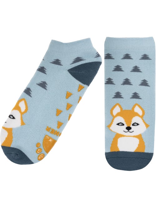 Chaussettes anti-dérapantes coton, picots antidérapants mixte enfant isotoner - Kiabi