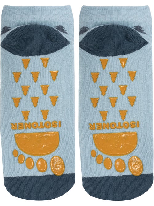 Chaussettes anti-dérapantes coton, picots antidérapants mixte enfant isotoner - Kiabi