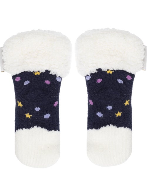 Chaussettes anti-dérapantes maille jacquard, picots antidérapants fille isotoner - Kiabi Chaussettes anti-dérapantes maille jacquard, picots antidérapants fille isotoner - Kiabi