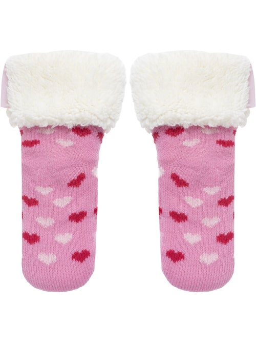 Chaussettes anti-dérapantes maille jacquard, picots antidérapants fille isotoner - Kiabi Chaussettes anti-dérapantes maille jacquard, picots antidérapants fille isotoner - Kiabi