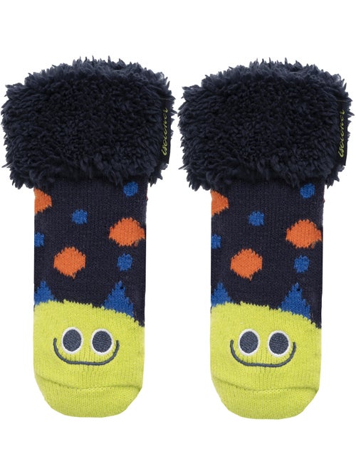 Chaussettes anti-dérapantes maille jacquard, picots antidérapants garçon isotoner - Kiabi Chaussettes anti-dérapantes maille jacquard, picots antidérapants garçon isotoner - Kiabi