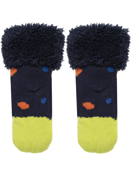Chaussettes anti-dérapantes maille jacquard, picots antidérapants garçon isotoner - Kiabi Chaussettes anti-dérapantes maille jacquard, picots antidérapants garçon isotoner - Kiabi