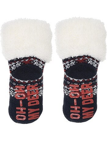 Chaussettes anti-dérapantes mixte bébé isotoner