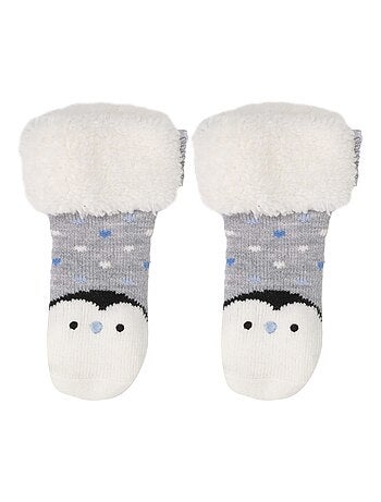 Chaussettes anti-dérapantes Pingouin - Maille mixte enfant Isotoner