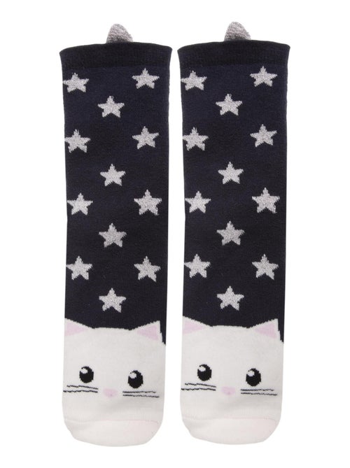 Chaussettes anti-dérapantes ultra confortables, avec picots antidérapants fille Isotoner - Kiabi