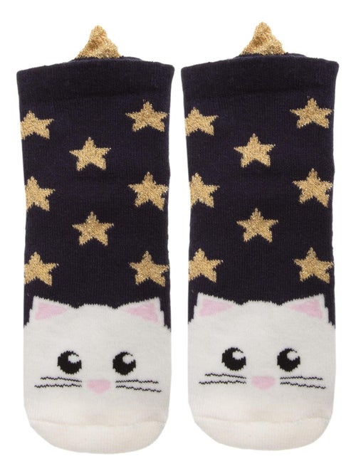 Chaussettes anti-dérapantes ultra confortables, avec picots antidérapants fille Isotoner - Kiabi