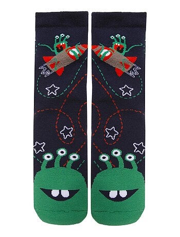 Chaussettes anti-dérapantes ultra confortables, avec picots antidérapants garçon Isotoner