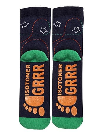 Chaussettes anti-dérapantes ultra confortables, avec picots antidérapants garçon Isotoner