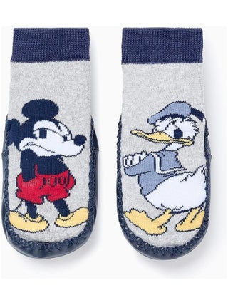 Chaussettes antidérapant, thème Mickey et Donald