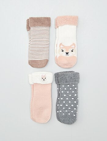 Chaussettes antidérapantes - lot de 4