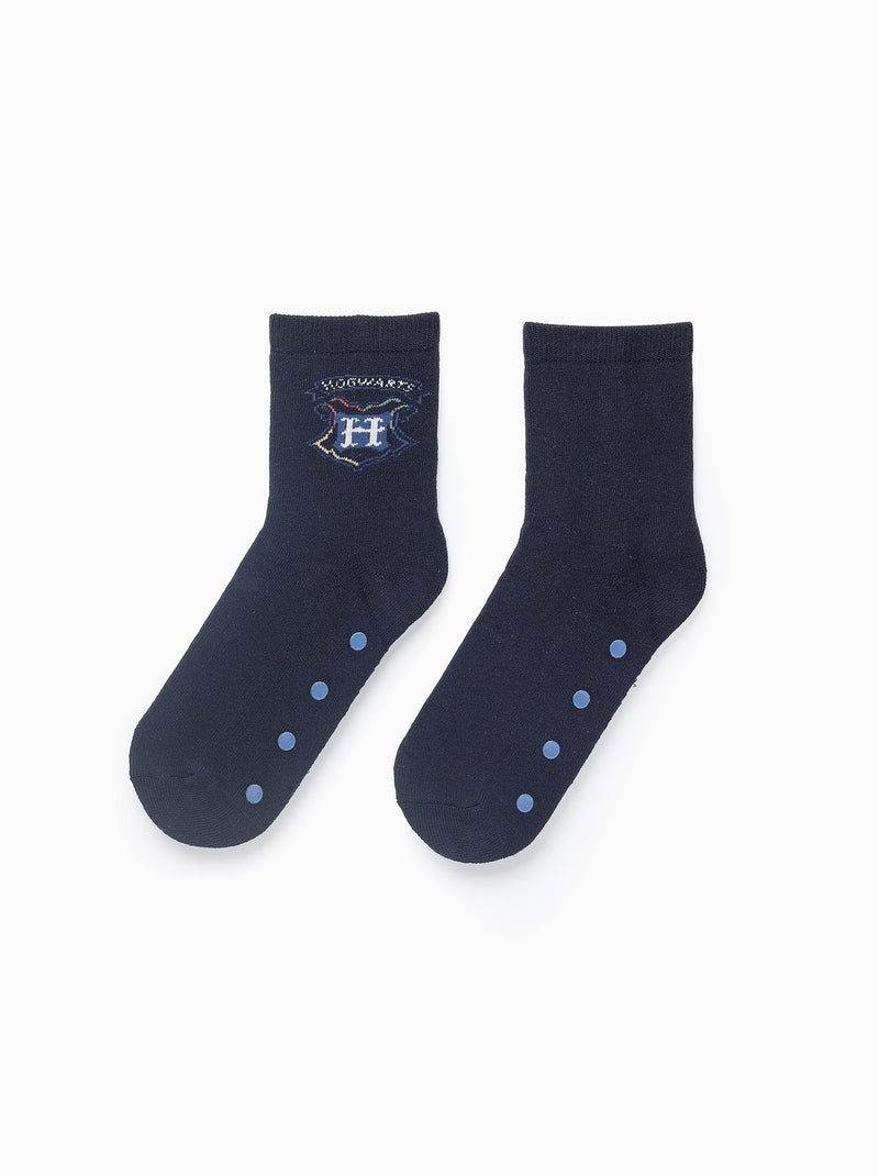 Chaussettes Antidérapantes Bleu foncé - Kiabi