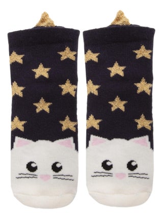 Chaussettes antidérapantes enfant chat 1/4 ans Isotoner