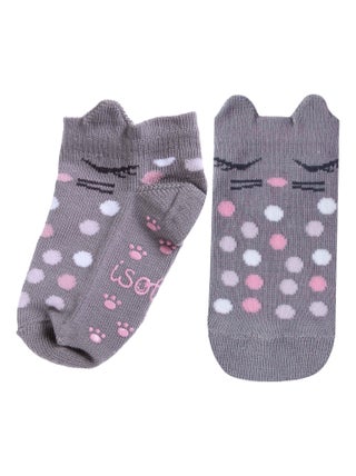 Chaussettes antidérapantes enfant chat 1/4 ans Isotoner