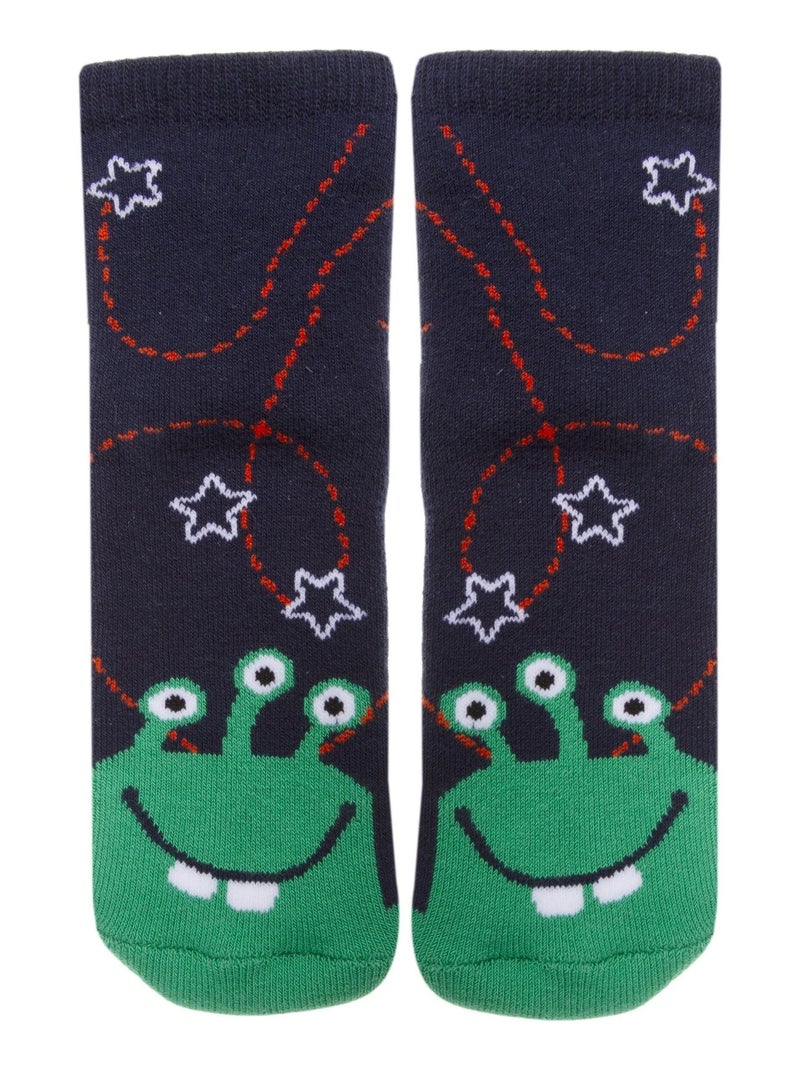 Chaussettes antidérapantes enfant extraterrestre 1/4 ans Isotoner Bleu marine - Kiabi