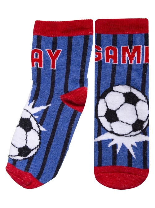Chaussettes antidérapantes enfant foot 1/4 ans Isotoner - Kiabi