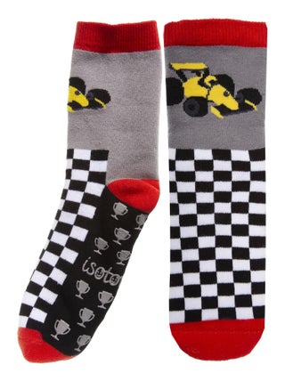 Chaussettes antidérapantes enfant voiture 5/8 ans Isotoner