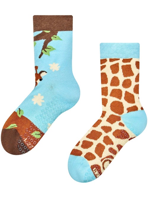 Chaussettes antidérapantes enfants girafe - Kiabi Chaussettes antidérapantes enfants girafe - Kiabi