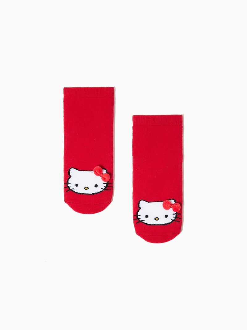 Chaussettes Hello Kitty - Blanc, Taille 38-40, 100% Coton - Neuves Sans Étiquette