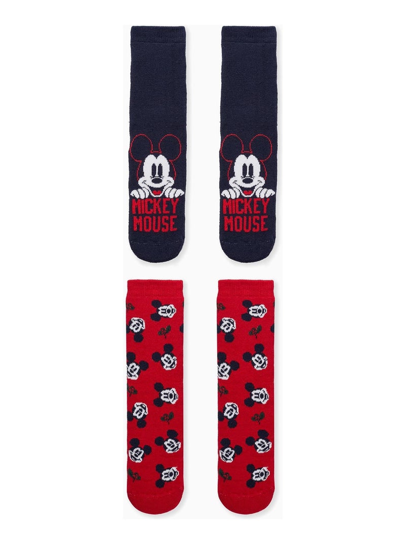 Chaussettes antidérapantes pour garçon 'Mickey'   MICKEY Multicolore - Kiabi