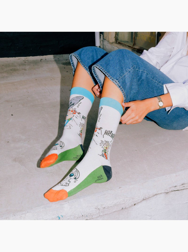 Chaussettes Astérix, Menhir Multicolore - Kiabi